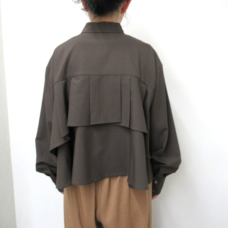 Audrey and john wad  バックフリルシャツ /BR350